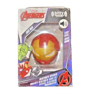 Marvel Avengers Iron Man Bitty Boomers Wireless Bluetooth Speaker‎ Red Gold BB5